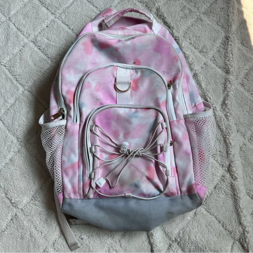 FLAWED Pottery Barn Teen | Gear Up Claire Pink Brushstrokes Backpack |